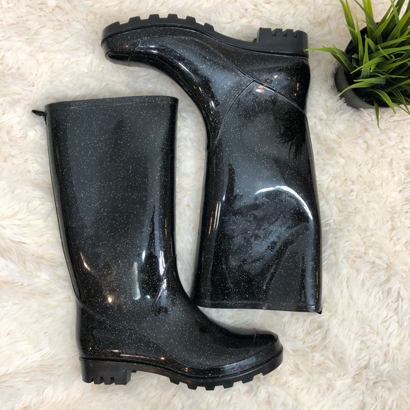 capelli rain boots glitter